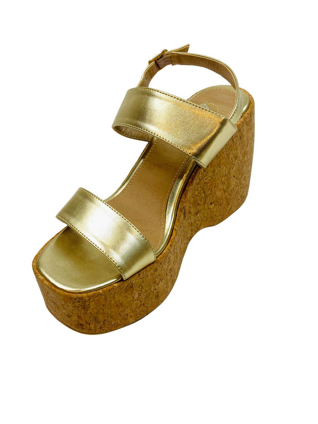 ANNA Wedge in Gold