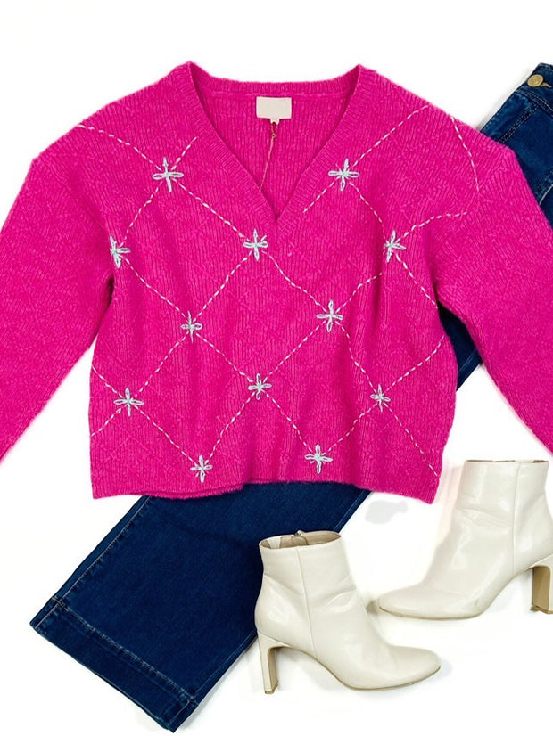 Elodie Embroidered Sweater