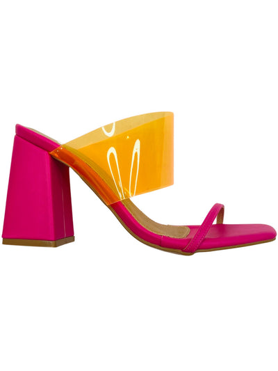 CLAIRE Heel in Hot Pink & Neon