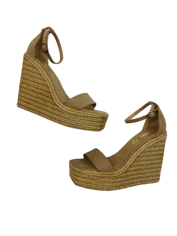 JESSICA Wedge in Neutral Suede
