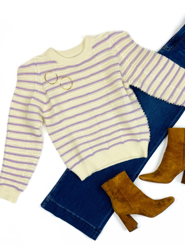 The Rory Sweater in Lavender