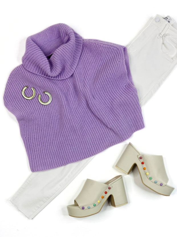 The Callie Sweater in Lavender