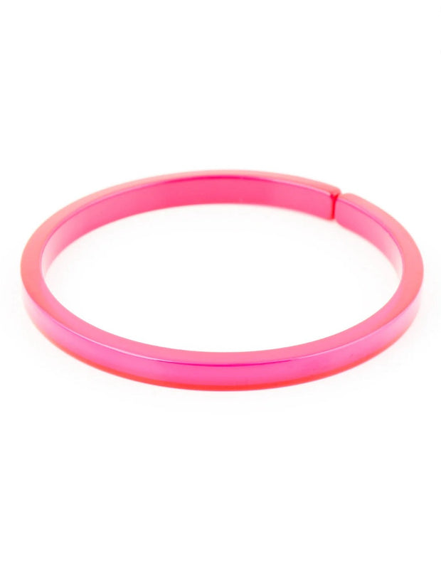 Lauren Resin Bracelet in Hot Pink