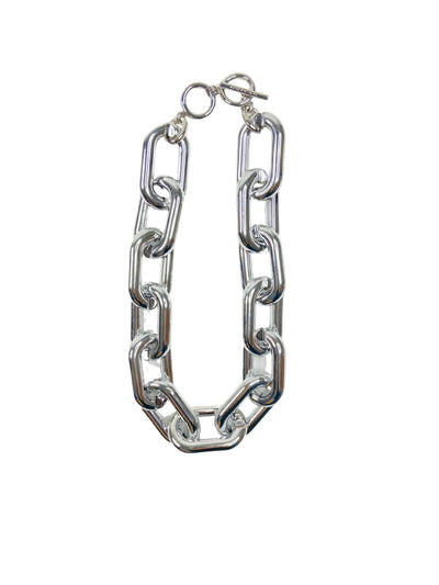 Silver Statement Link Necklace