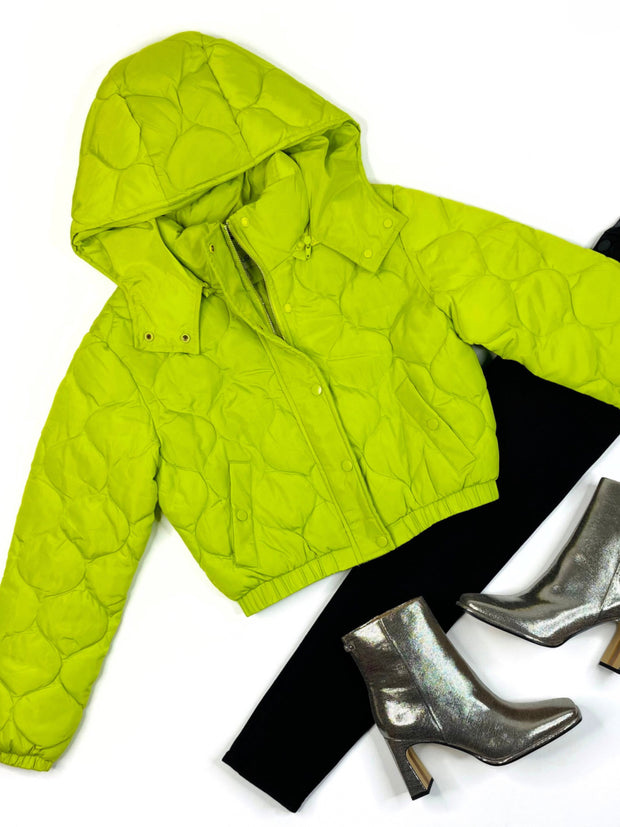 Kennedy Puffer in Lime