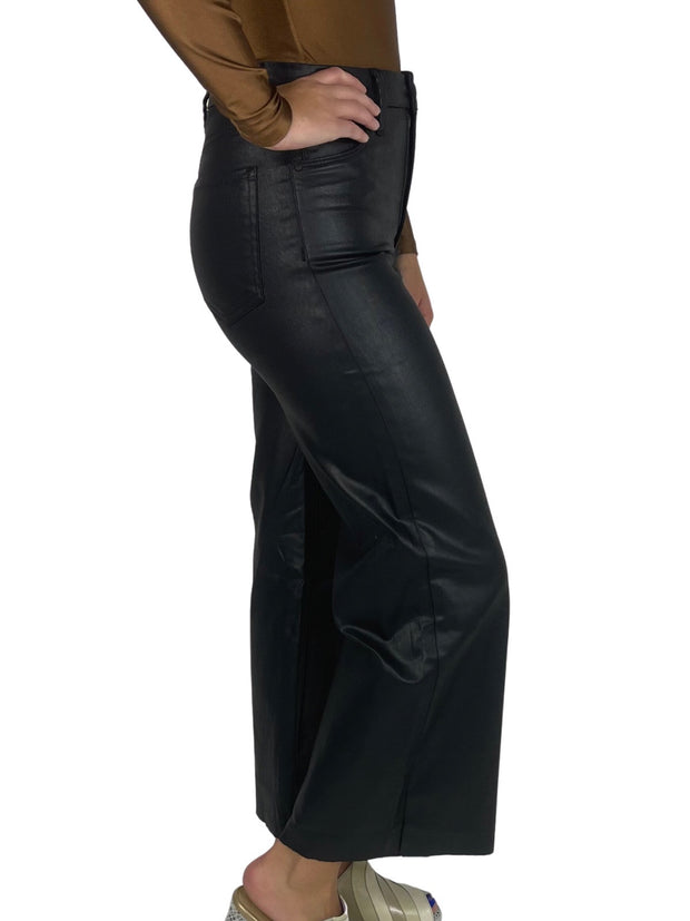 KUT from the Kloth MEG High Rise Fab AB Wide Leg in Black