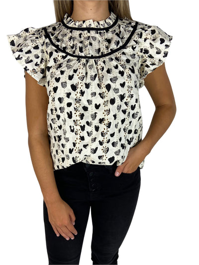 The Baylor Top in Black & White