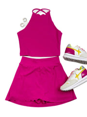 Queen of the Court Tank in Fuchsia