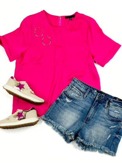 The Tina Top in Pink