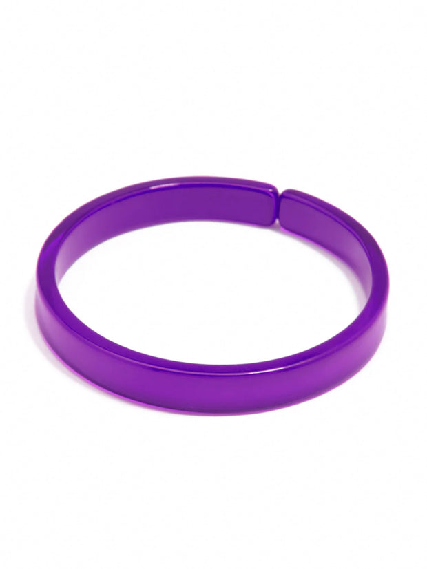 Resin Bangle Bracelet-Purple