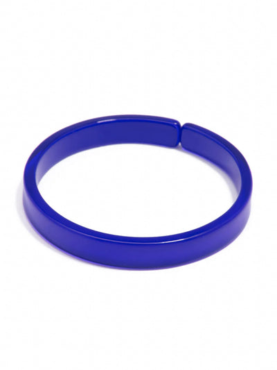 Resin Bangle Bracelet-Cobalt