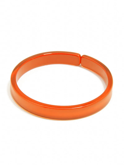 Resin Bangle Bracelet-Bright Orange
