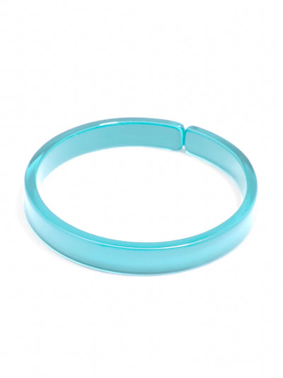 Resin Bangle Bracelet-Bright Blue