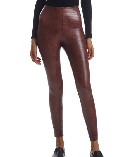 Commando Faux Leather Animal Legging in Brown