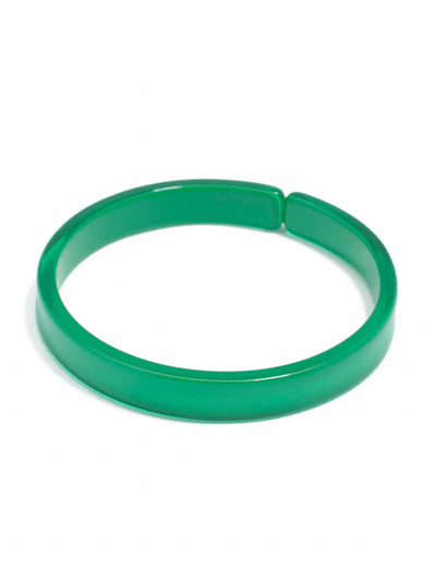 Resin Bangle Bracelet-Deep Green